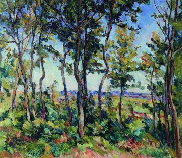 Young Oaks Artwork by Pyotr Konchalovsky