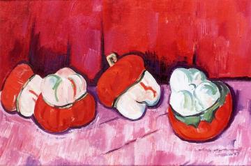 Peppers Artwork by Marsden Hartley