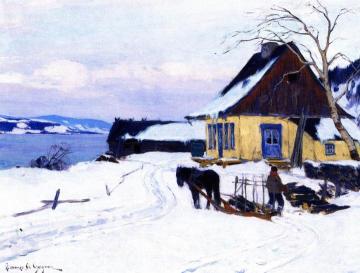 The Farm On The Hill Artwork by Clarence Gagnon