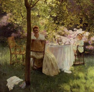 Peonies Artwork by Gaston La Touche