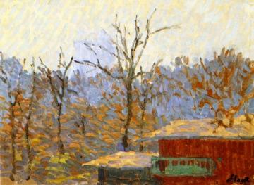 Landscape with Cabin Artwork by Louis Hayet
