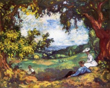 Chestnut Trees Artwork by Georges D'espagnat