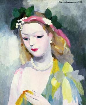 Portrait of a Woman Artwork by Marie Laurencin