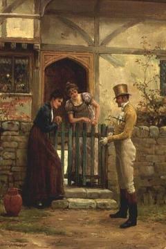 The Visitor Artwork by George Goodwin Kilburne