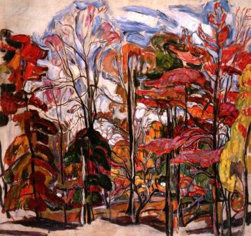 Autumn, Crotona Park, Bronx Artwork by Abraham A. Manievich