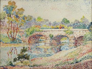 Enfants Sur Un Petit Pont Artwork by Yvonne Canu