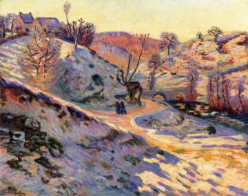 Pont Charraud, Frost, Crozant Artwork by Armand Guillaumin