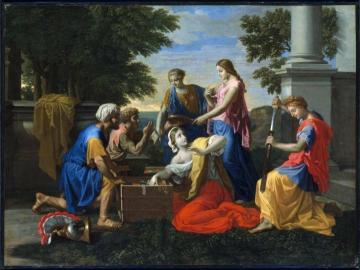 Discovery of Achilles on Skyros Artwork by Nicolas Poussin