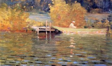 The Seine at Portejoie Artwork by Gustave Caillebotte