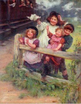 Home Again Artwork by Arthur John Elsley