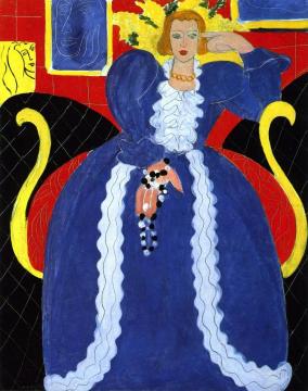 Woman in Blue Artwork by Henri Matisse