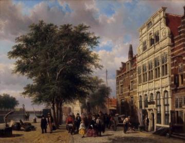 Haven van Middelburg Artwork by Cornelius Springer
