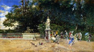 Noonday Promenade, Versailles Artwork by Giovanni Boldini