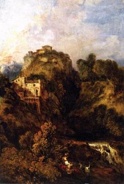 Landscape with Goat Artwork by Jean-Antoine Watteau