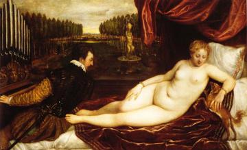 Venus With Organist Artwork by Titian