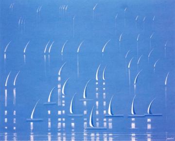 Lake With Sails Artwork by Amédée Ozenfant