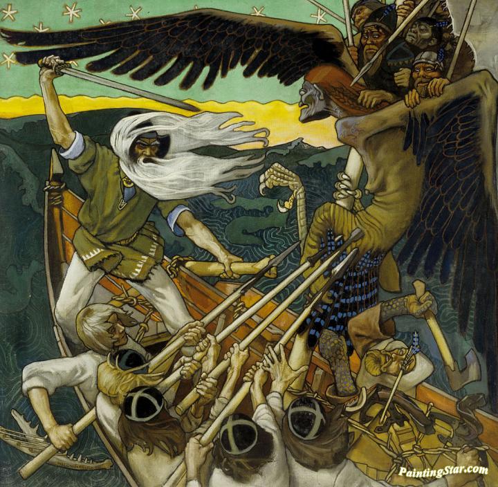 The Defense Of The Sampo Artwork by Akseli Gallen-Kallela