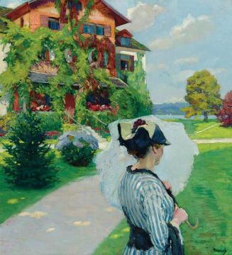 Villa At The Lake Artwork by Edward Cucuel