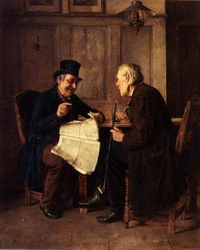 Those Funny Little Ads Artwork by Isidor Kaufmann