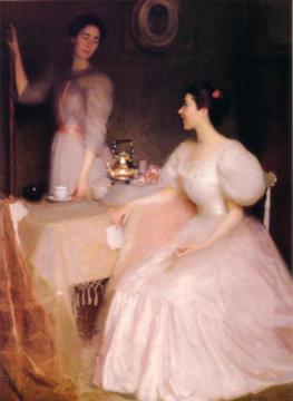 Mollie Scott And Dorothy Tay Artwork by William Mcgregor Paxton