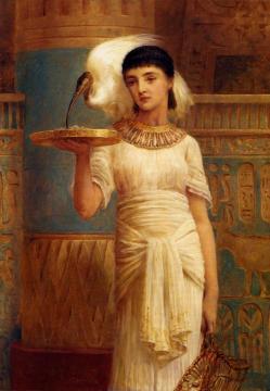 Alethe, Attendent Of The Sacred Ibis Artwork by Edwin Long