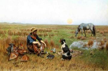 Sunset On The Prarie Artwork by Richard Lorenz