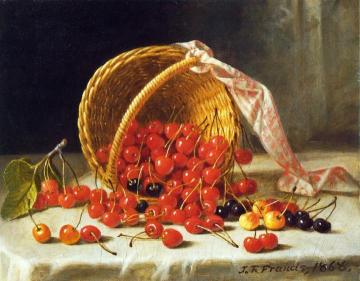A Basket of Cherries Artwork by John F. Francis