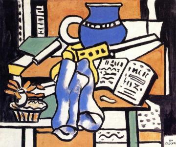 Still LIfe with a Blue Vase Artwork by Fernand Léger