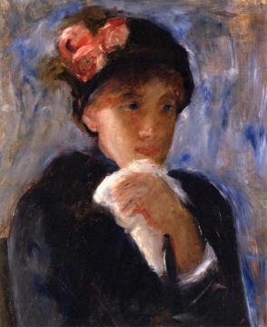Woman With Handkerchief Artwork by Mary Cassatt
