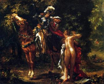 Marfisa And Pinabello's Lady Artwork by Eugène Delacroix