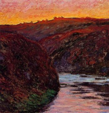 Valley of the Creuse, Sunset Artwork by Claude Oscar Monet
