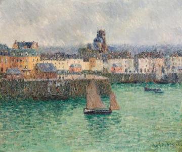Port of Dieppe Artwork by Gustave Loiseau