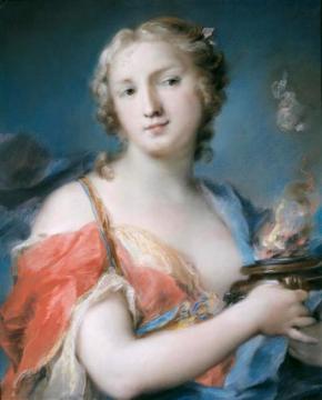 The Four Elements, Fire Artwork by Rosalba Carriera