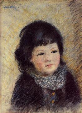 Portrait of a Child Artwork by Pierre Auguste Renoir