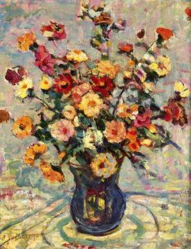 Still Life with Flowers Artwork by Maurice Prendergast