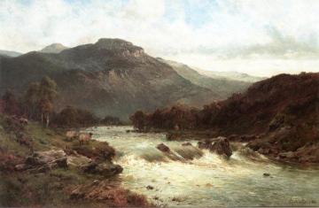 The River Tummel Artwork by Alfred de Breanski, Sr.