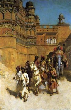 The Maharahaj of Gwalior Before His Palace Artwork by Edwin Lord Weeks