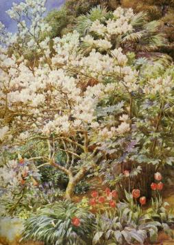 Spring Garden Artwork by Beatrice E. Parsons