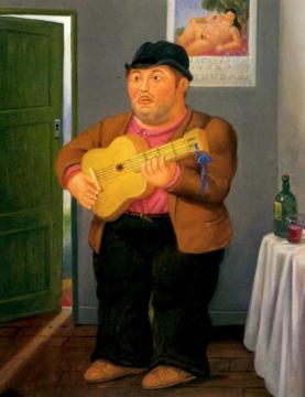 Musician Artwork by Fernando Botero