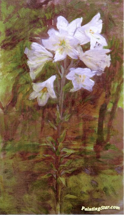 Lilies Artwork by Ellen Day Hale