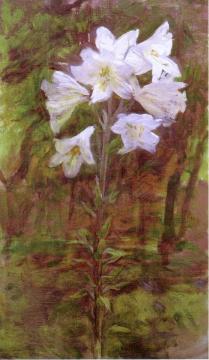 Lilies Artwork by Ellen Day Hale