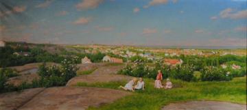 View from Vimanshall Artwork by Johan Krouthén