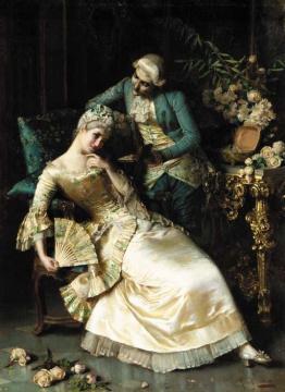 Suitor Bearing Gifts Artwork by Pio Ricci