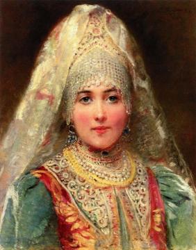 Boyarina Artwork by Konstantin Egorovich Makovsky