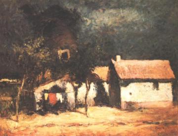 Drying Clothes Artwork by Jozsef Koszta