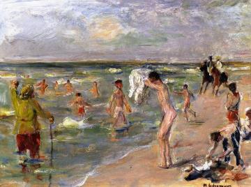 Young Boys Bathing At Zandvoort Artwork by Max Liebermann