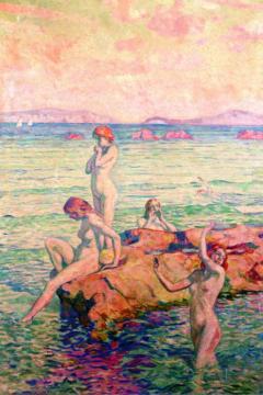 Bathers Artwork by Theo van Rysselberghe