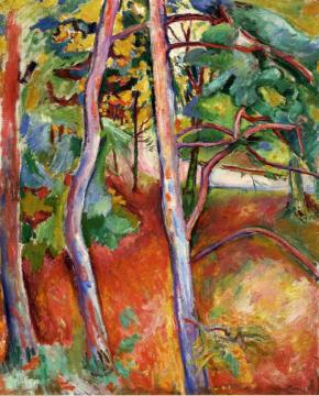Trees, Autumn Artwork by Emile-othon Friesz