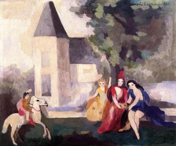 The Arrival of Prince Charming Artwork by Marie Laurencin