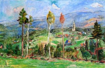Silesian Landscape Artwork by Hans Purrmann